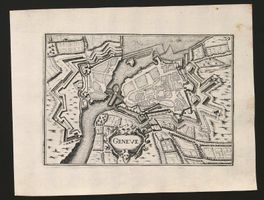 Genève Plan Kupferstich von Tassin 1635