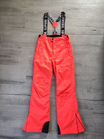 Pantalon de ski orange vif enfant, taille 152