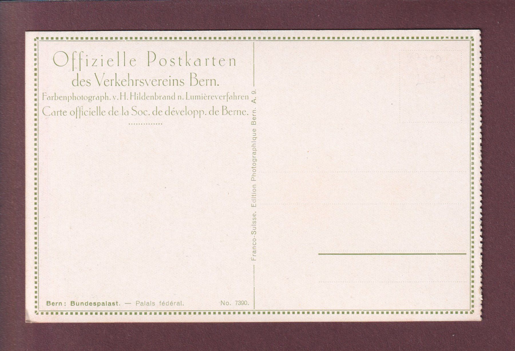 Cartes postales: BERN - Bundespalast – D'occasion à Pully par nicecards 1
