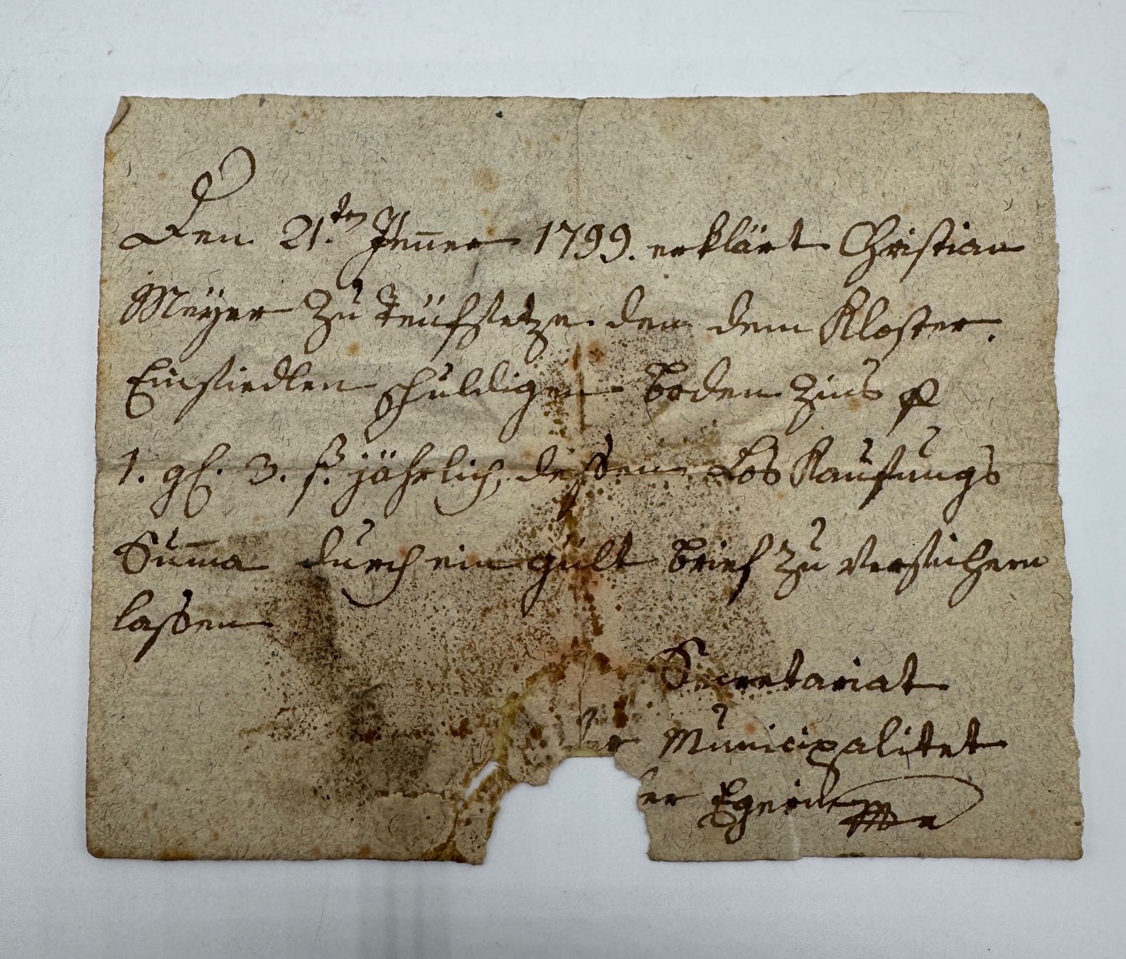 Documenti: Historische Briefe, 1799 und 1867, – Usato da Sachseln venduto da BONATI01 3