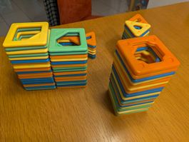 Magnetbausteine Wader Spielzeug Set gebraucht bunt