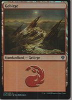 TCG Magic The Gathering MTG DMU 272 FOIL Gebirge (V.2)  LAND