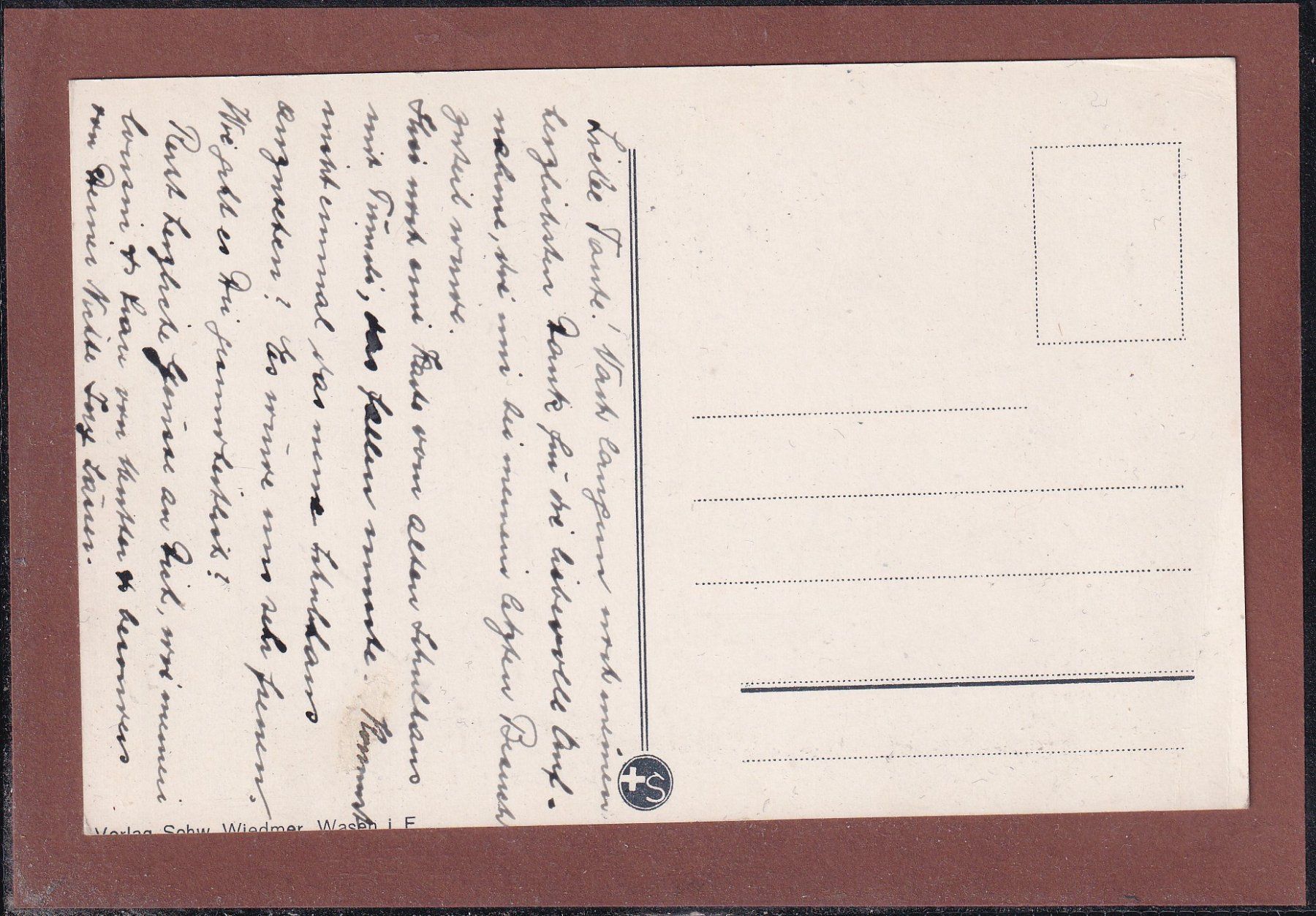 Cartoline postali: Wasen i/E - Color - 1936 – Usato da Orvin venduto da Pyaeschli 1