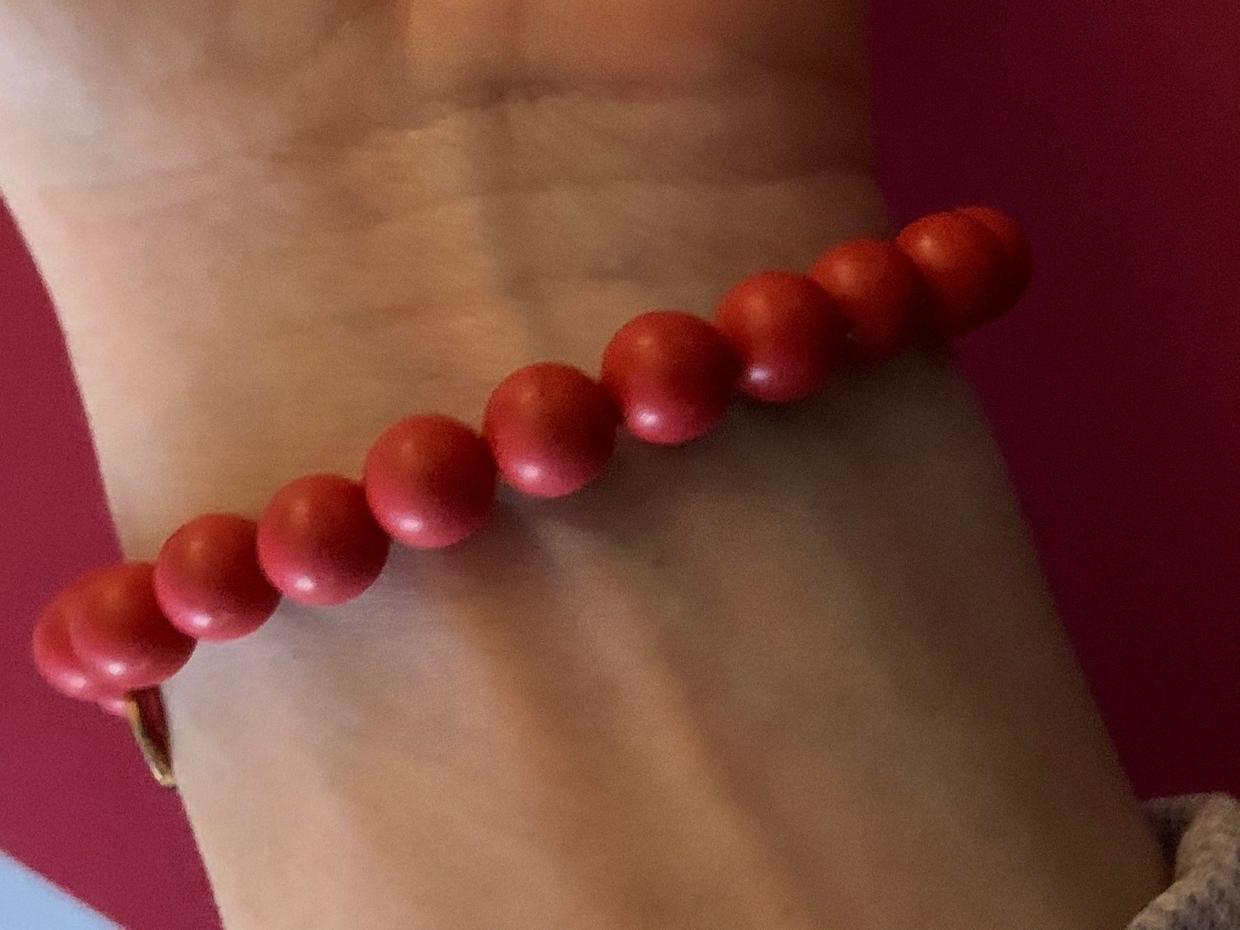 Bracelets: Armband peace & hearth red – D'occasion à Dittingen par Bijoubelle 3