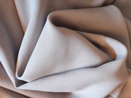 Stoff Viscose Silbergrau, Crepe