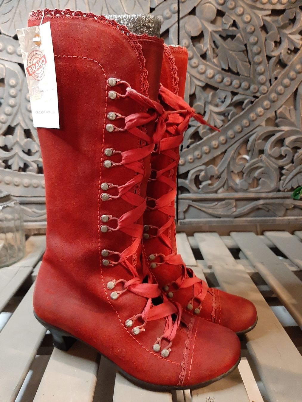 Scarpe da donna: wunderschöne BRAKO Stiefel rot 38 – Nuovo (secondo la descrizione) da Bern venduto da Preloved.Nile.4.Sale 4