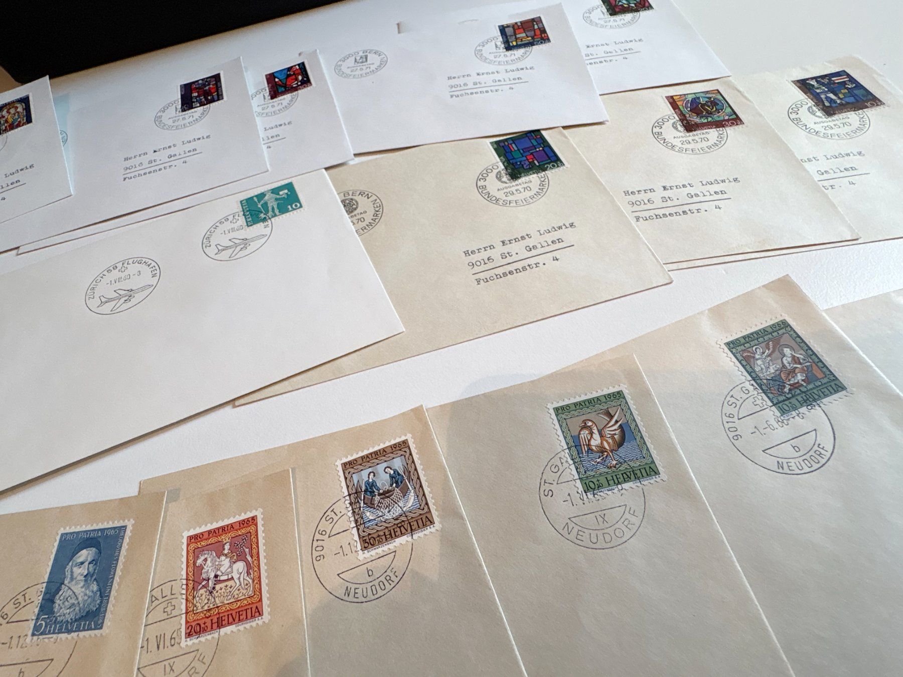 Tutti i francobolli: PRO PATRIA LOT FDC – Usato da Riva san vitale venduto da abd_p86k 2