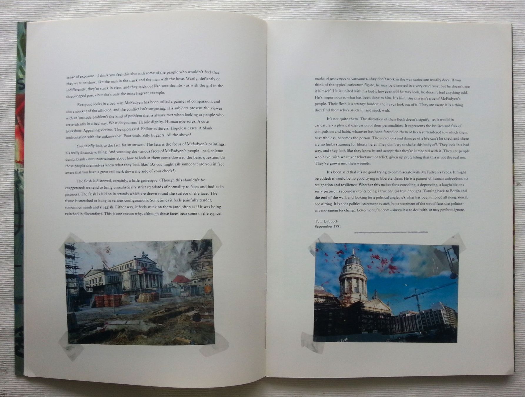 Bücher: Katalog: JOCK McFADYEN - Fragments from Berlin, 1992 – Gebraucht aus Oberriet SG von ganesh435 4