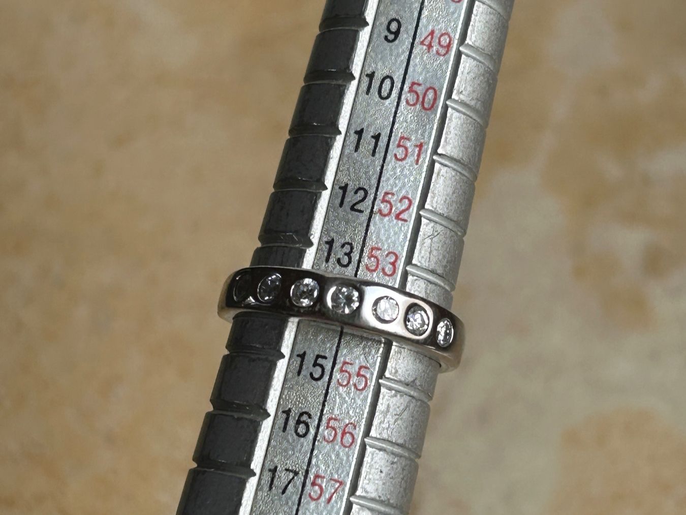 Anelli: Schicker Damenring mit 7 Sternchen weiss (Gr. 54) – Usato da Laufen venduto da Bellavitaboom 5