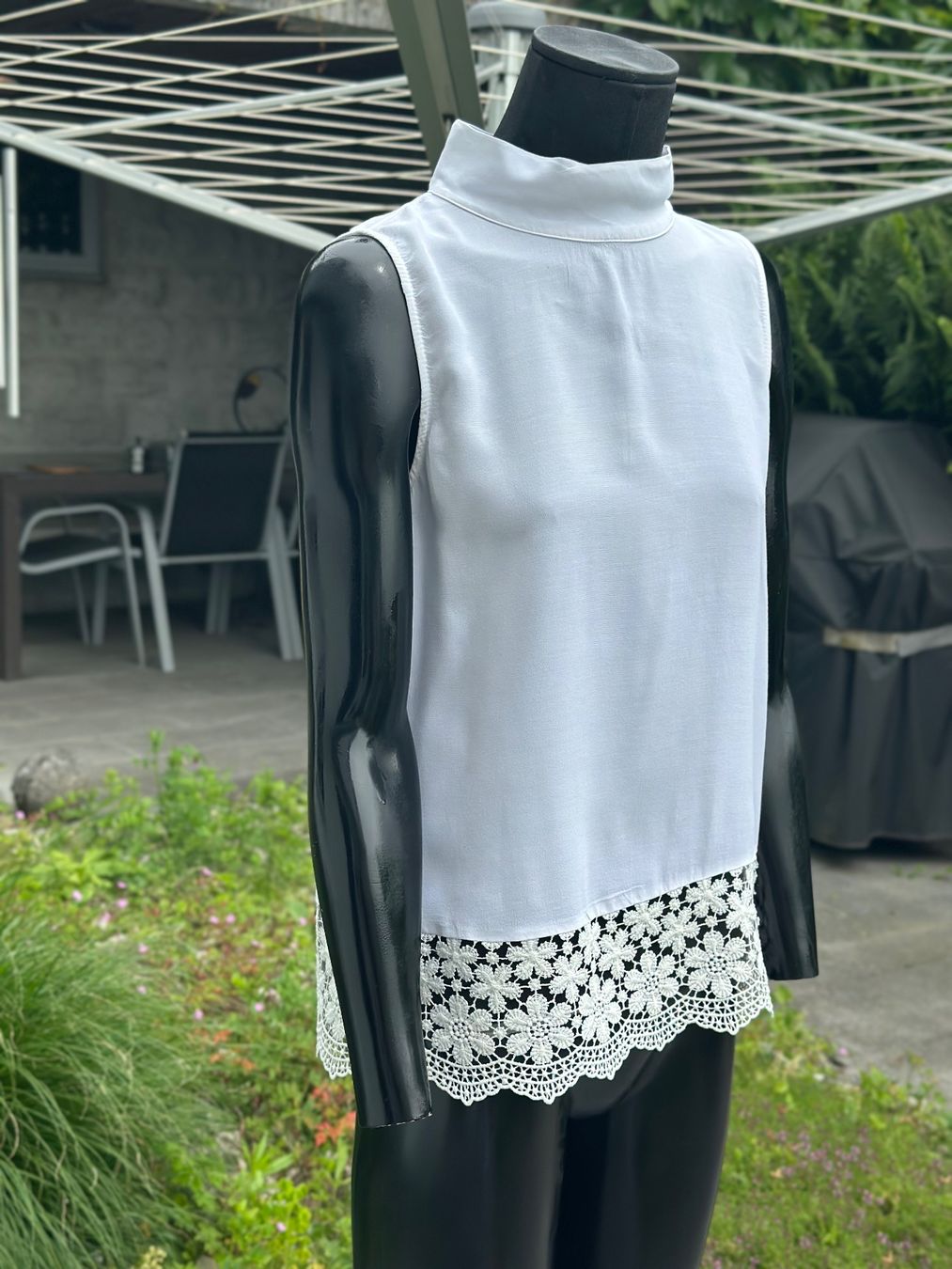 Zara Tops: Sommerliches Top mit Spitze, Weiss, Grösse 36, – Gebraucht aus Zufikon von Modestil365 4