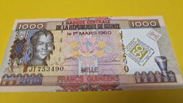 Seltene 1000 Francs Guinéens Banknote - 1960