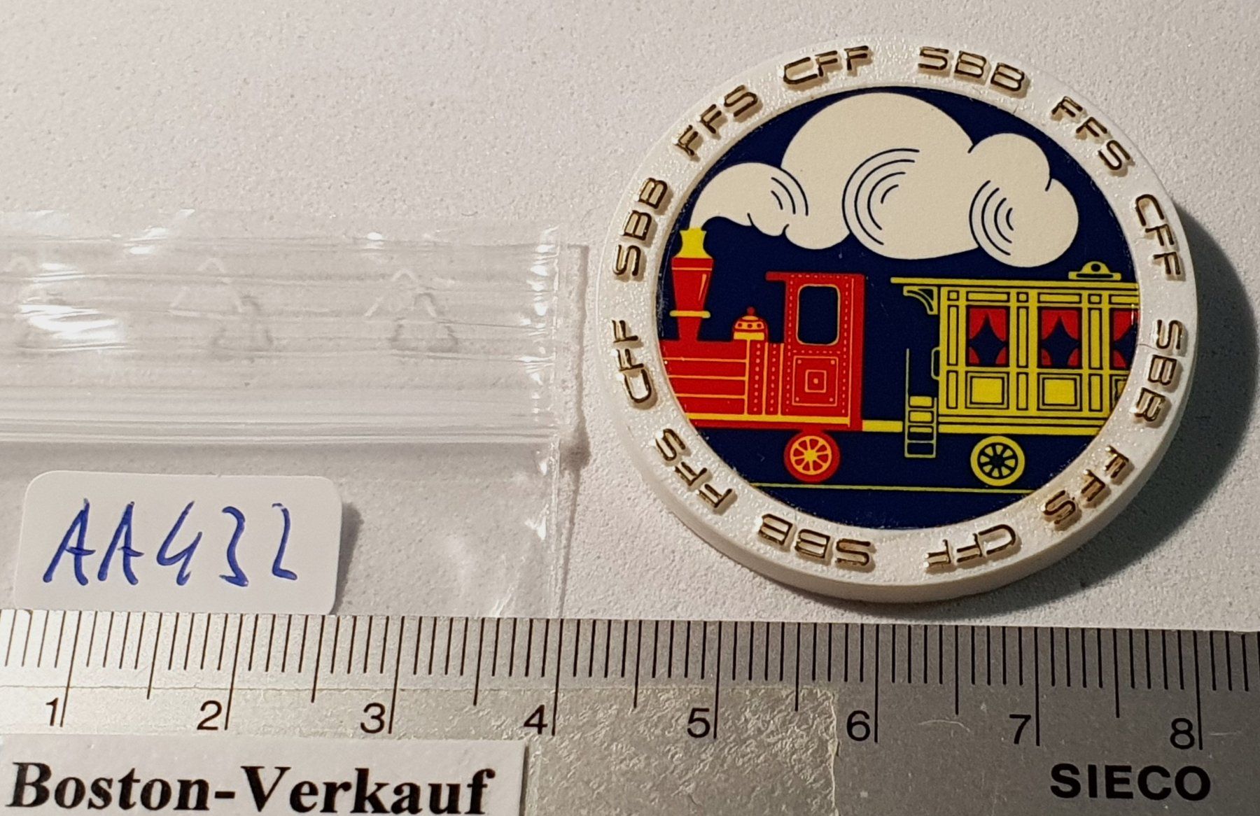 Broschen & Nadeln: AA432 - Alte schöne Brosche SBB CFF FFS  Dampflockomotive – Gebraucht aus Reinach BL von Boston-Verkauf 2