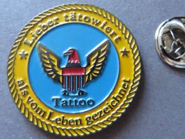 PIN TATTOO, Lieber Tätowiert als....,ADLER