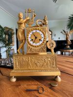 Empire Kaminuhr, Orpheus spielt auf Lyra, Paris um 1810