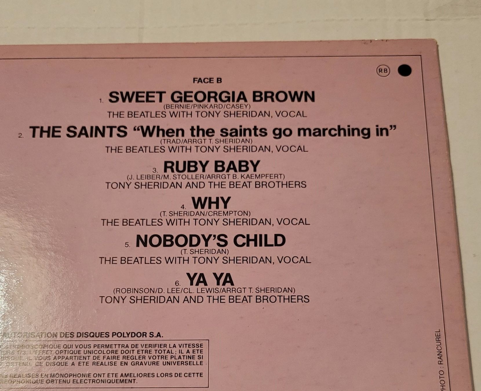 Dischi in vinile: The Beatles First And Tony Sheridan – Usato da Zürich venduto da Avd 2