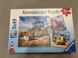 Puzzle 3x49 - Bagger/traktor