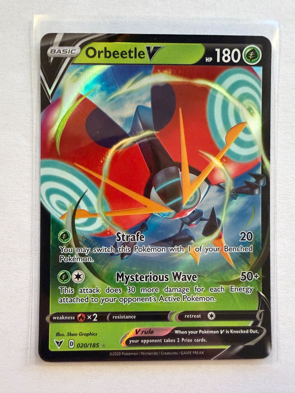 Pokémon Carte collezionabili: Pokemon Orbeetle V 020/185 Vivid Voltage EN – Nuovo (secondo la descrizione) da Weingarten-Kalthäusern venduto da McGmavlo