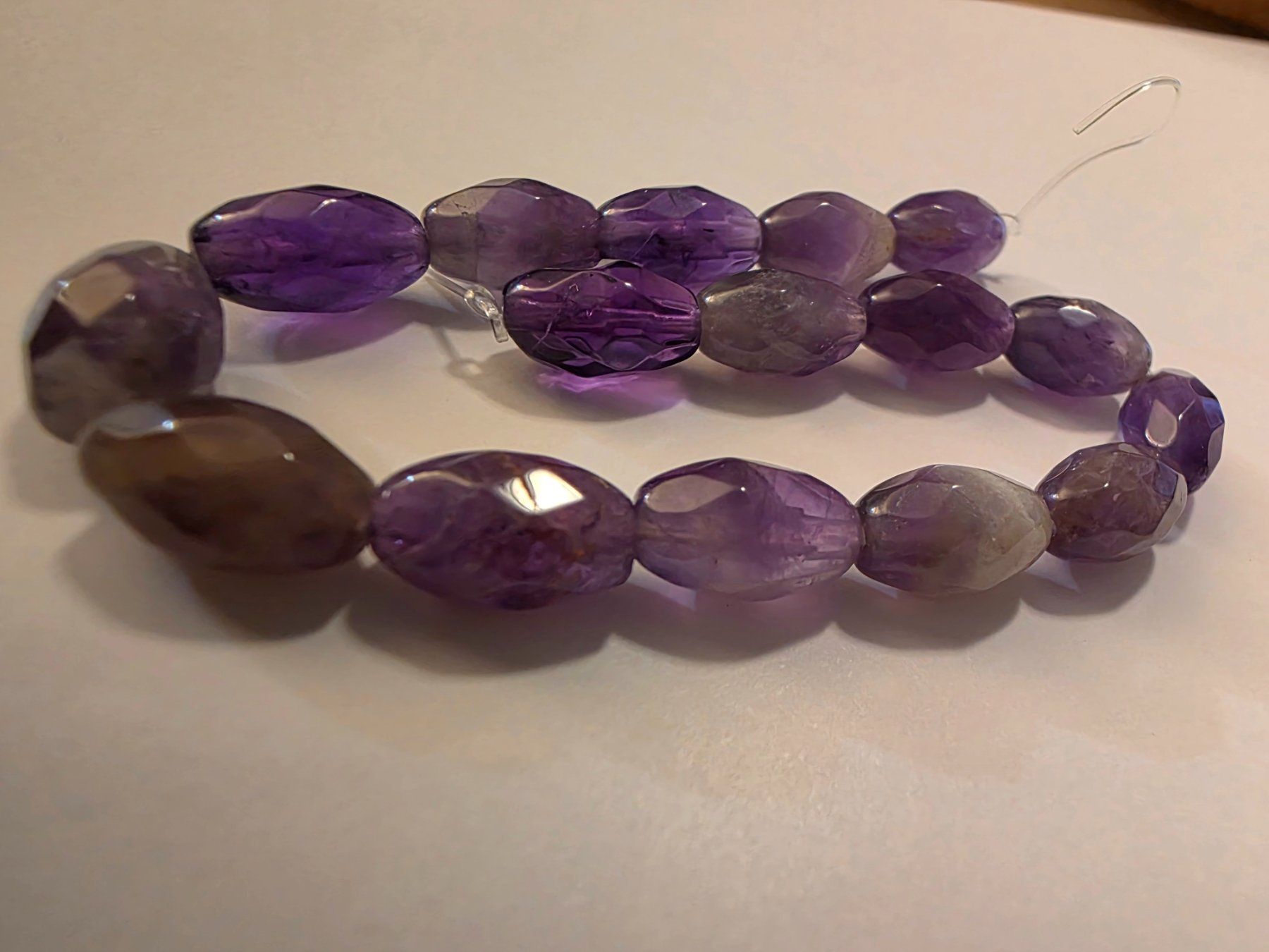 Minerali & Pietre curative: Amethyst Strang 8x12mm. – Nuovo e nell'imballaggio originale da Menziken venduto da Mirager 2