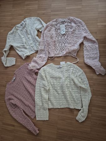 Mädchen Kleiderpaket, 2 Pullis, 2 Jäckchen, Gr. 158 / XS