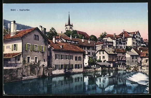 Cartoline postali: AK Vallorbe, Gesamtansicht – Usato da Berlin venduto da bartko-reher