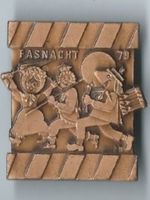 Fasnachtsplakette Basel, "Blaggedde" 1979 (Bronce)