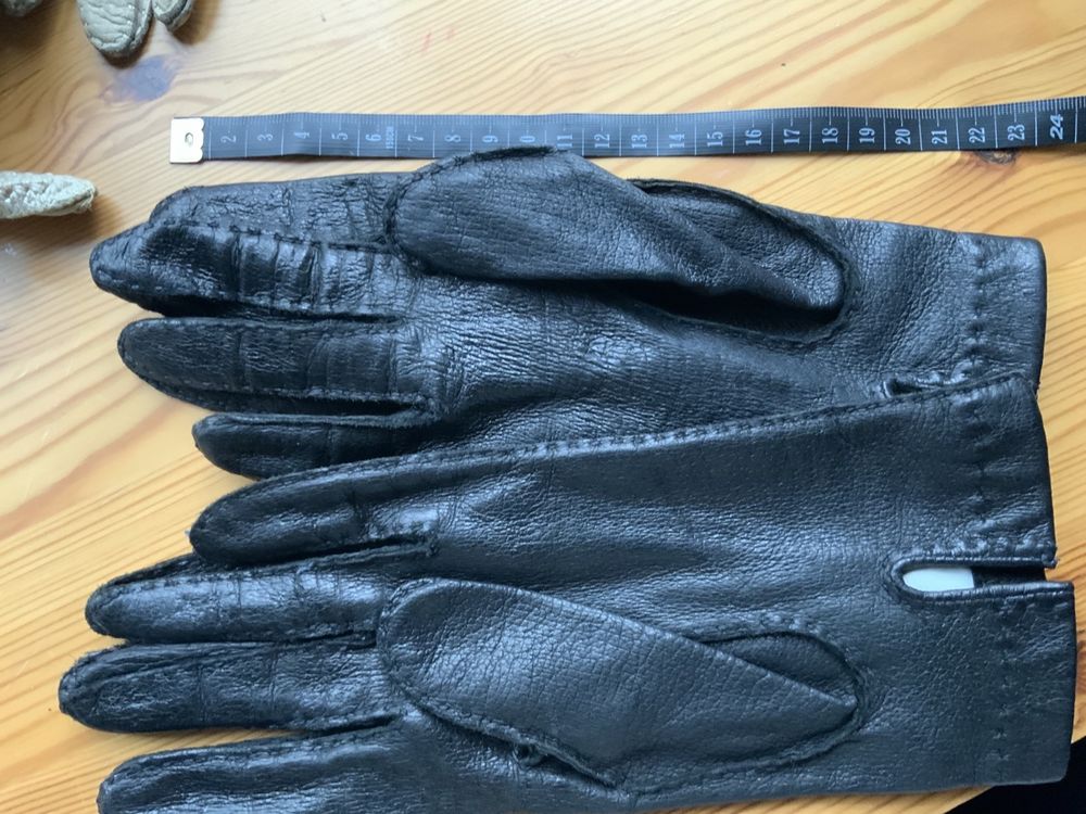 Gants & mitaines : Schwarze Lederhandschuhe Gr. 7,5 Vintage Winter – D'occasion à Zürich par MeineBilderkiste 3