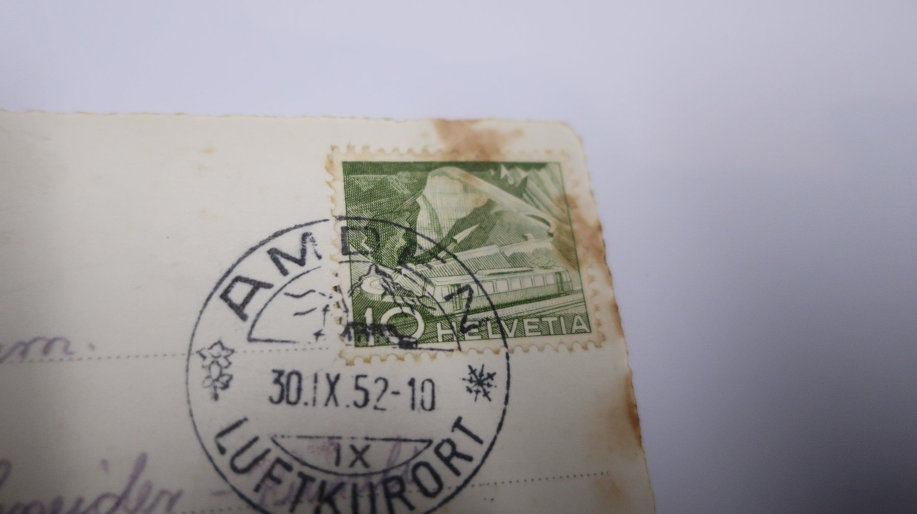 Cartoline postali: Amden mit Mattstock  1952 – Difettoso da Cormoret venduto da Pascalll2001 7