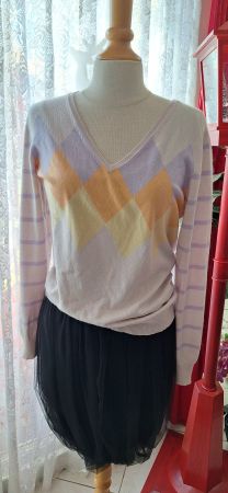 Pull cachemire et soie, Taille 38
