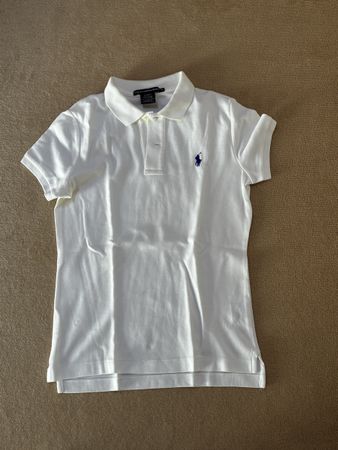 Polo Shirt Ralph Lauren Sport Slim Fit White Size M