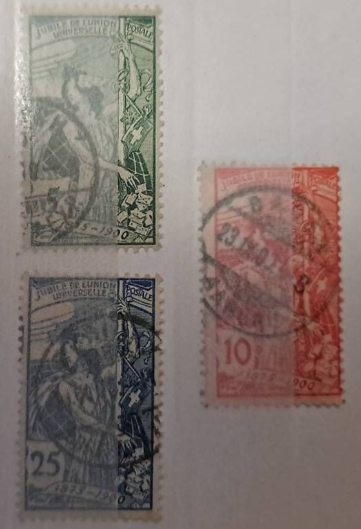 Alle Briefmarken: 1900 Schweiz Freimarken UPU – Gebraucht aus Schlieren von Rcaliforni 1
