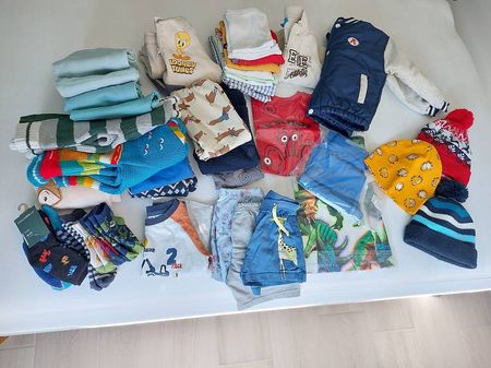 Frühling/Sommer Kleiderpaket für Jungen Gr. 86-104, 40 Stk!