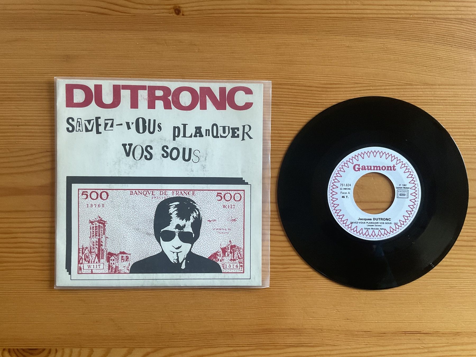 Dischi in vinile: Single 7’’ - Jacques Dutronc / savez-vous planquer vos sous – Usato da Ocourt venduto da ocourtois