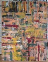 Grosses abstraktes Gemälde, handmade 90×100