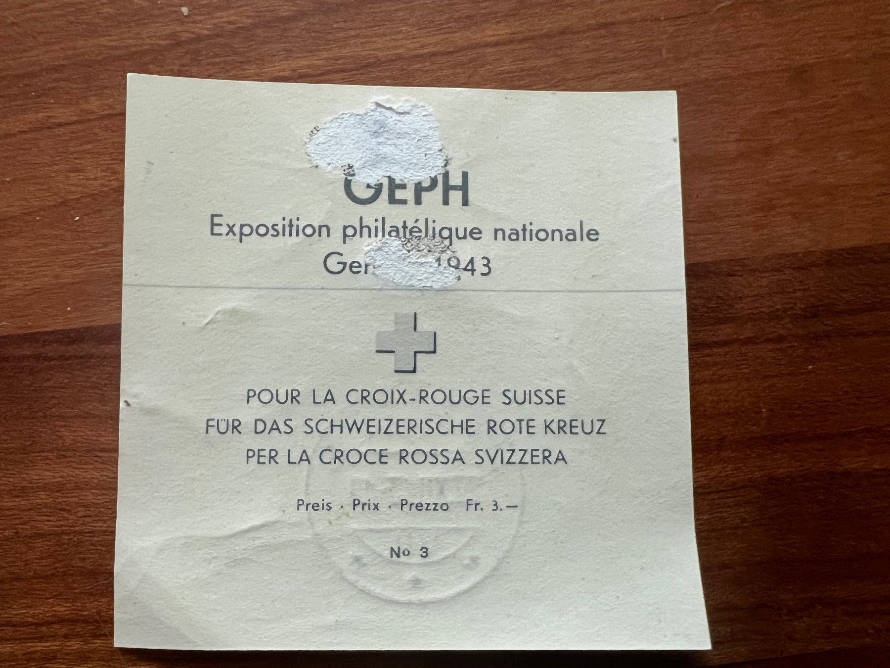 Tutti i francobolli: 1943 Genfer Block gest. (5897) – Usato da Hinwil venduto da Sidi4 1