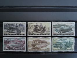 Tschechoclowakei 1958 MiNr.1109-1114 Automobilbau.Postfrisch
