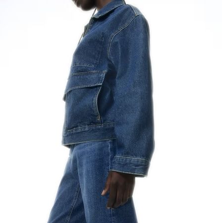 Neu ungetragen mit Etikette H&M Jeansjacke, Baumwolle, Gr. L