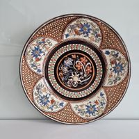 Antiker, traditioneller marokkanischer Teller, frühes 20. Ja