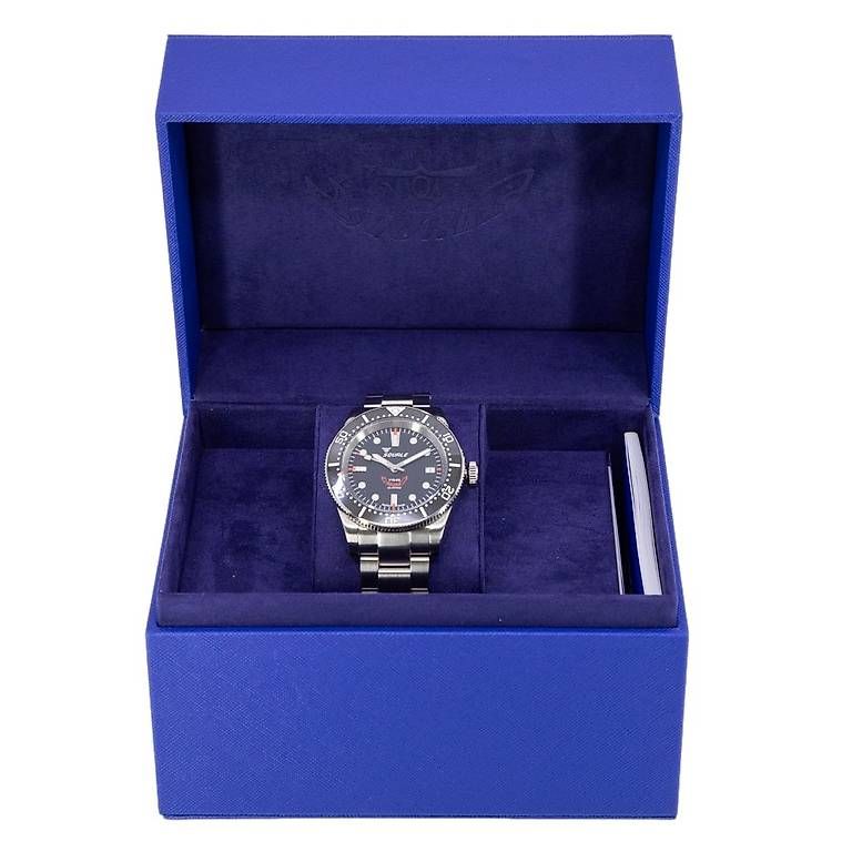 Squale Orologi: Squale Men's 1545BKBKC.AC 1545 Black Dial 30ATM Automatic – Nuovo e nell'imballaggio originale da Schindellegi venduto da harveystore 7