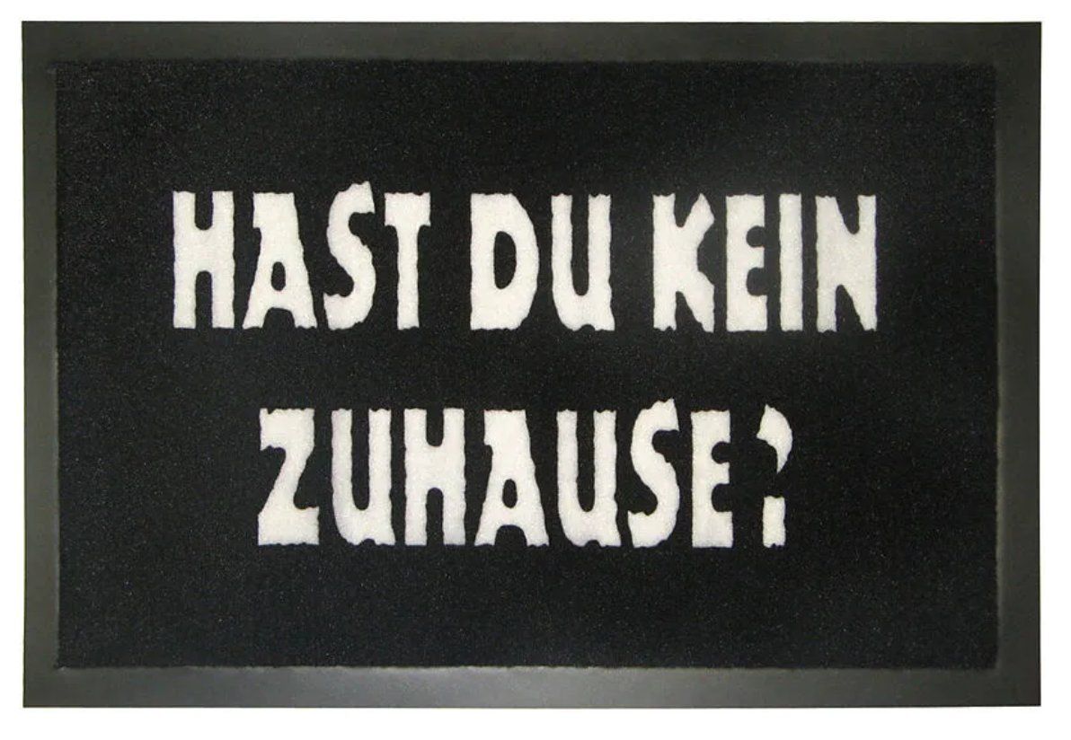 Tappeti: Teppich - Hast Du kein Zuhause? – Nuovo e nell'imballaggio originale da Ennetbürgen venduto da open24shop