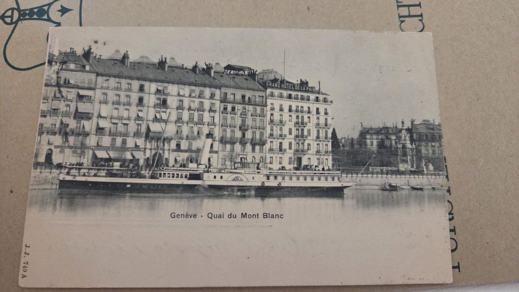 Tutti i francobolli: 1900 10 Rp. UPU auf Ansichtskarte Genf – Usato da Arni AG venduto da Moth68 2