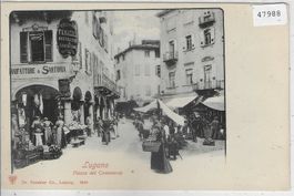 Lugano - Piazza del Commercio - animee