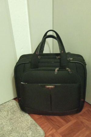 SAMSONITE schwarzer Business Koffer , underseat