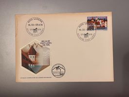 Briefumschlag 800 Jahre Stadt Luzern 1178–1978 mit Briefmark