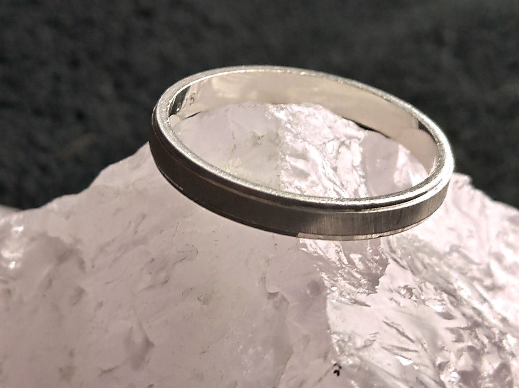 Anelli: Ring Silber 925 matt – Usato da Istighofen venduto da Ringparadies 1