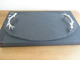 Schiefer-Serviertablett, oval, Slate Company