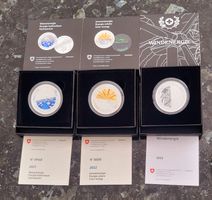 Wasser- Sonnen- und Windenergie-Set Silbermünzen