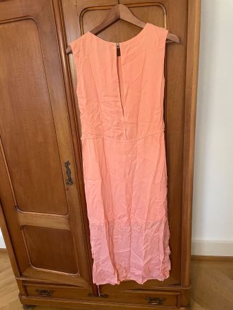 Massimo Dutti Kleid 100% Seide, Gr. 36 zartes rosa aprikot