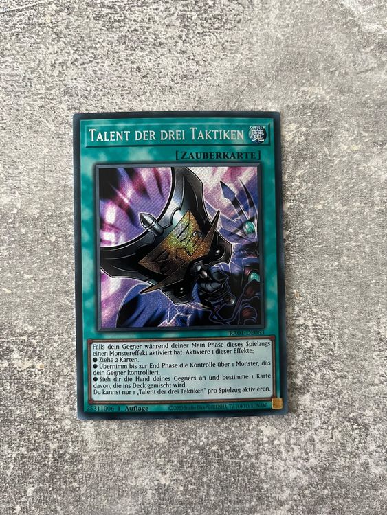 Talent der drei Taktiken (RA01DE063), Secret Rare Kaufen auf Ricardo