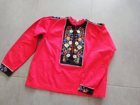 Schöne Trachtenbluse mit Stickerei, Gr. 38, guter Zustand
