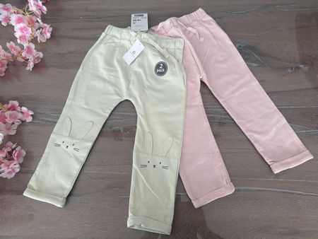 NEU Girls Jogging Hosen Smile 2 Stk. Bio-Baumwolle Gr. 98 